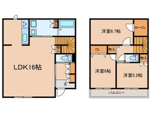 Glad Clan　A棟の物件間取画像